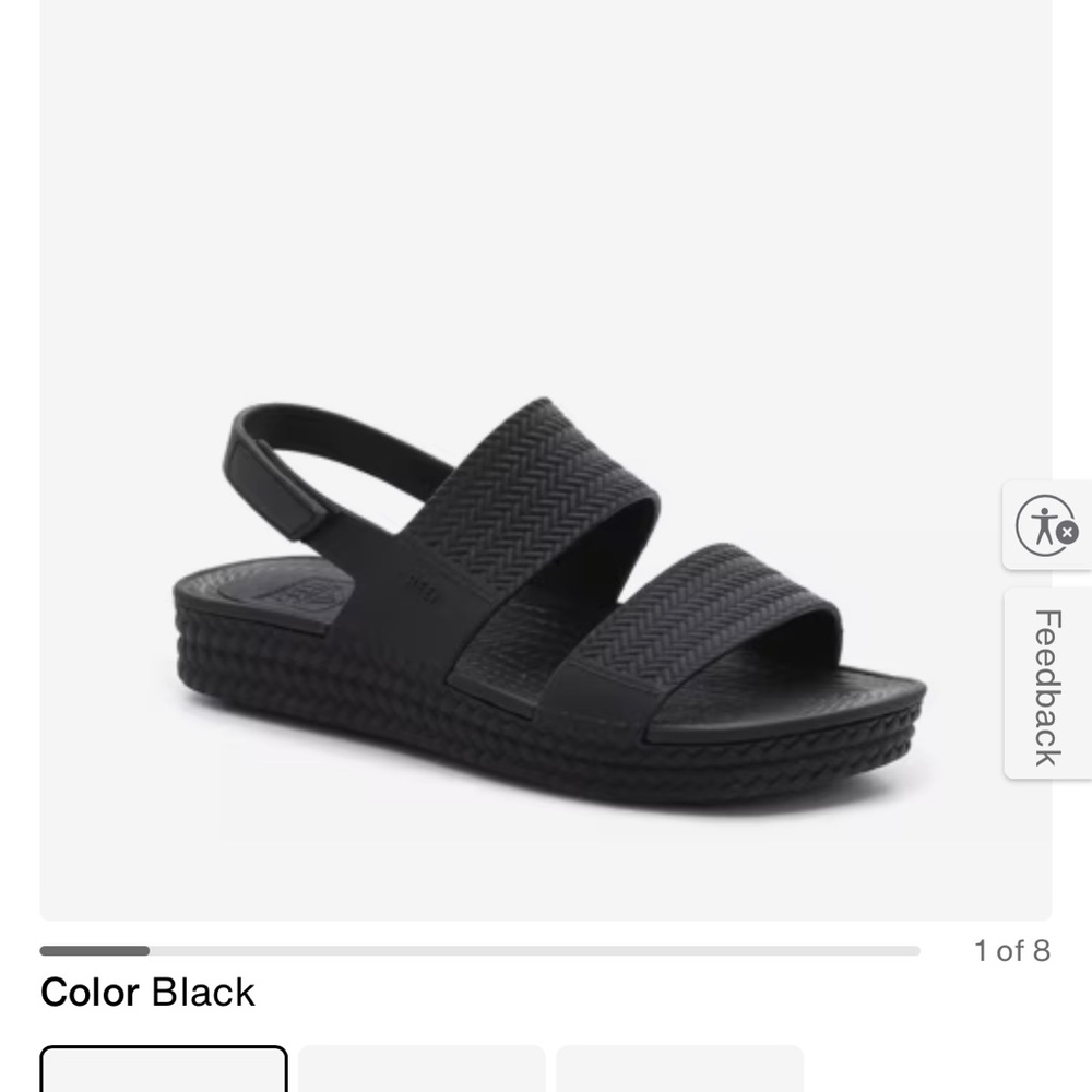 Reef Black Women's Sandals-size 10